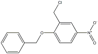 1-(benzyloxy)-2-(chloromethyl)-4-nitrobenzene 结构式