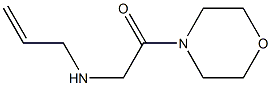 1-(morpholin-4-yl)-2-(prop-2-en-1-ylamino)ethan-1-one 结构式