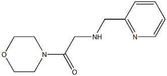 1-(morpholin-4-yl)-2-[(pyridin-2-ylmethyl)amino]ethan-1-one 结构式
