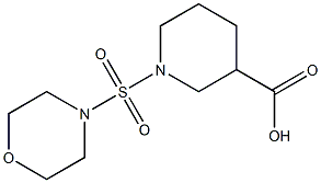 1-(morpholine-4-sulfonyl)piperidine-3-carboxylic acid 结构式