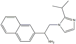 1-(naphthalen-2-yl)-2-[2-(propan-2-yl)-1H-imidazol-1-yl]ethan-1-amine 结构式