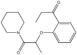 1-(piperidin-1-yl)-2-(2-propanoylphenoxy)propan-1-one 结构式