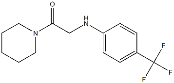 1-(piperidin-1-yl)-2-{[4-(trifluoromethyl)phenyl]amino}ethan-1-one 结构式