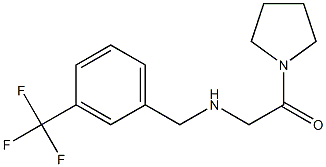 1-(pyrrolidin-1-yl)-2-({[3-(trifluoromethyl)phenyl]methyl}amino)ethan-1-one 结构式