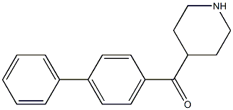 1,1'-biphenyl-4-yl(piperidin-4-yl)methanone 结构式