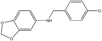 1,3-benzodioxol-5-yl(4-chlorophenyl)methylamine 结构式