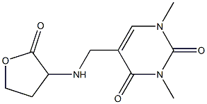 1,3-dimethyl-5-{[(2-oxooxolan-3-yl)amino]methyl}-1,2,3,4-tetrahydropyrimidine-2,4-dione 结构式