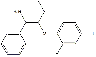 1-[(1-amino-1-phenylbutan-2-yl)oxy]-2,4-difluorobenzene 结构式