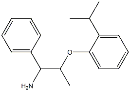 1-[(1-amino-1-phenylpropan-2-yl)oxy]-2-(propan-2-yl)benzene 结构式