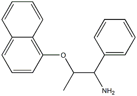 1-[(1-amino-1-phenylpropan-2-yl)oxy]naphthalene 结构式