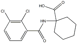1-[(2,3-dichlorobenzene)amido]cyclohexane-1-carboxylic acid 结构式