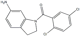 1-[(2,5-dichlorophenyl)carbonyl]-2,3-dihydro-1H-indol-6-amine 结构式