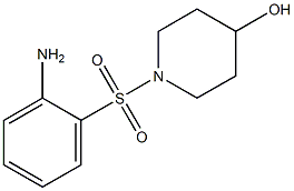 1-[(2-aminophenyl)sulfonyl]piperidin-4-ol 结构式