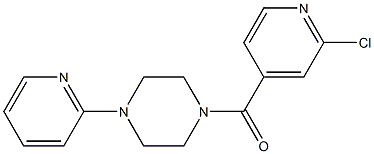 1-[(2-chloropyridin-4-yl)carbonyl]-4-(pyridin-2-yl)piperazine 结构式