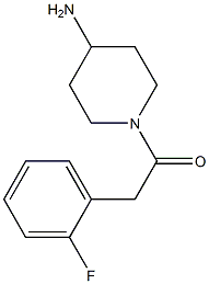 1-[(2-fluorophenyl)acetyl]piperidin-4-amine 结构式