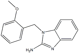 1-[(2-methoxyphenyl)methyl]-1H-1,3-benzodiazol-2-amine 结构式