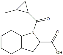 1-[(2-methylcyclopropyl)carbonyl]octahydro-1H-indole-2-carboxylic acid 结构式