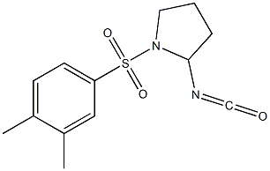 1-[(3,4-dimethylbenzene)sulfonyl]-2-isocyanatopyrrolidine 结构式