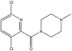 1-[(3,6-dichloropyridin-2-yl)carbonyl]-4-methylpiperazine 结构式