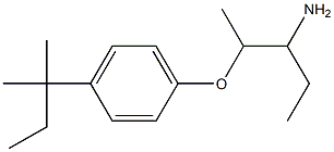 1-[(3-aminopentan-2-yl)oxy]-4-(2-methylbutan-2-yl)benzene 结构式