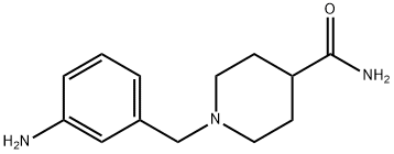 1-[(3-aminophenyl)methyl]piperidine-4-carboxamide 结构式