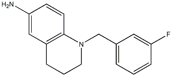 1-[(3-fluorophenyl)methyl]-1,2,3,4-tetrahydroquinolin-6-amine 结构式