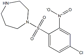 1-[(4-chloro-2-nitrobenzene)sulfonyl]-1,4-diazepane 结构式