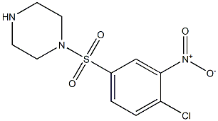 1-[(4-chloro-3-nitrobenzene)sulfonyl]piperazine 结构式