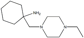 1-[(4-ethylpiperazin-1-yl)methyl]cyclohexan-1-amine 结构式
