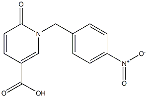 1-[(4-nitrophenyl)methyl]-6-oxo-1,6-dihydropyridine-3-carboxylic acid 结构式