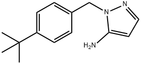 1-[(4-tert-butylphenyl)methyl]-1H-pyrazol-5-amine 结构式