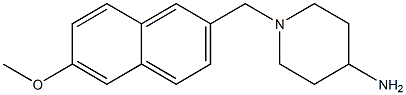 1-[(6-methoxynaphthalen-2-yl)methyl]piperidin-4-amine 结构式