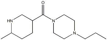 1-[(6-methylpiperidin-3-yl)carbonyl]-4-propylpiperazine 结构式