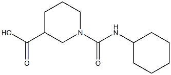 1-[(cyclohexylamino)carbonyl]piperidine-3-carboxylic acid 结构式