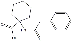 1-[(phenylacetyl)amino]cyclohexanecarboxylic acid 结构式