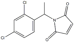 1-[1-(2,4-dichlorophenyl)ethyl]-2,5-dihydro-1H-pyrrole-2,5-dione 结构式