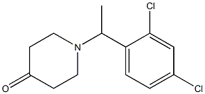 1-[1-(2,4-dichlorophenyl)ethyl]piperidin-4-one 结构式