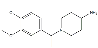 1-[1-(3,4-dimethoxyphenyl)ethyl]piperidin-4-amine 结构式