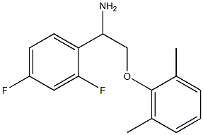 1-[1-amino-2-(2,6-dimethylphenoxy)ethyl]-2,4-difluorobenzene 结构式