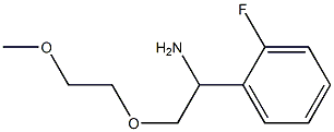 1-[1-amino-2-(2-methoxyethoxy)ethyl]-2-fluorobenzene 结构式