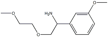 1-[1-amino-2-(2-methoxyethoxy)ethyl]-3-methoxybenzene 结构式