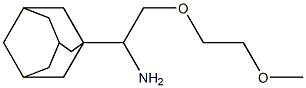 1-[1-amino-2-(2-methoxyethoxy)ethyl]adamantane 结构式