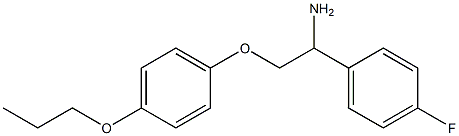 1-[1-amino-2-(4-propoxyphenoxy)ethyl]-4-fluorobenzene 结构式