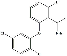 1-[2-(2,5-dichlorophenoxy)-6-fluorophenyl]ethan-1-amine 结构式