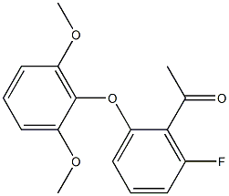 1-[2-(2,6-dimethoxyphenoxy)-6-fluorophenyl]ethan-1-one 结构式