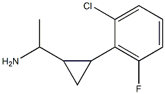 1-[2-(2-chloro-6-fluorophenyl)cyclopropyl]ethan-1-amine 结构式