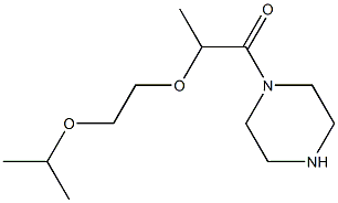 1-[2-(2-isopropoxyethoxy)propanoyl]piperazine 结构式