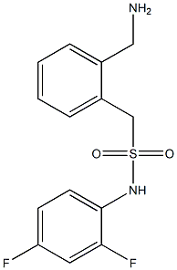 1-[2-(aminomethyl)phenyl]-N-(2,4-difluorophenyl)methanesulfonamide 结构式