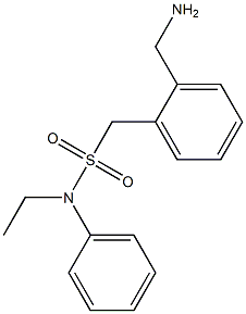 1-[2-(aminomethyl)phenyl]-N-ethyl-N-phenylmethanesulfonamide 结构式