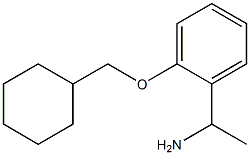 1-[2-(cyclohexylmethoxy)phenyl]ethan-1-amine 结构式